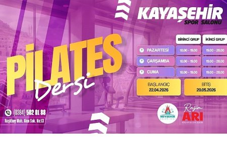 Nevşehir’de Kadınlara Özel Pilates Ders Kayıtları Başladı