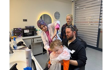 Kaan’ın ilk saç kesimi tatlı bir anıya dönüştü