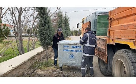 Çumra’da Temizlik Seferberliği: 2 Bin 176 Yeni Konteyner Hizmete Sunuldu