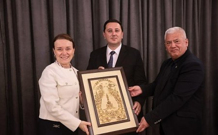 Konak’ta Makedonya rüzgarı esti: Başkan Mutlu, Enes İbrahim ve heyetini ağırladı