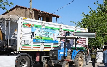 Başkan Çerçioğlu’ndan Germencik’te Küçük Üreticilere Yem Desteği
