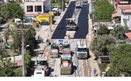Başkan Çerçioğlu’nun Çalışmaları ile Akbük Yolu Yenileniyor