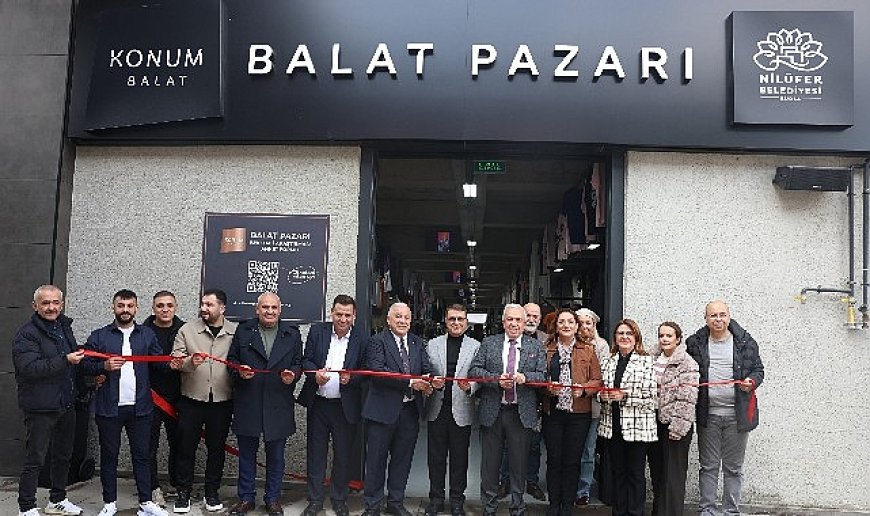 Nilüfer’in 8’inci giyim pazarı Balat’ta açıldı