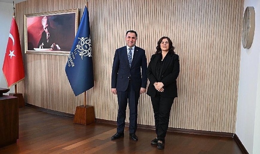 Başkan Çerçioğlu’na Aile ve Sosyal Hizmetler İl Müdürü Türkoğlu'ndan ziyaret