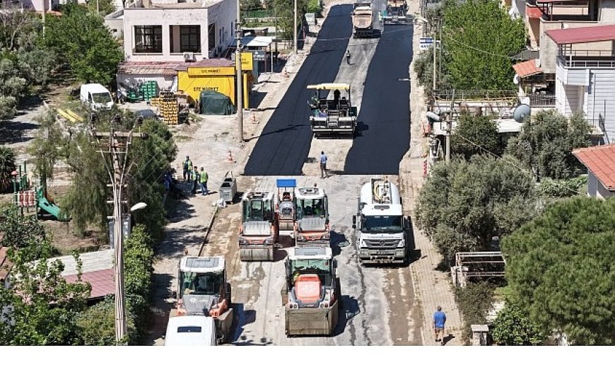 Başkan Çerçioğlu’nun Çalışmaları ile Akbük Yolu Yenileniyor
