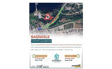 D-130 İzmit istikameti 22 Mayıs’a kadar trafiğe kapalı