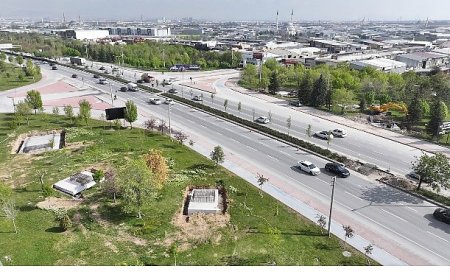 Konya Büyükşehir MARSAN Girişi’ne Yaya Üst Geçidi Yapıyor