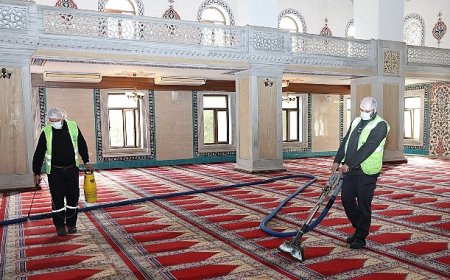 Nilüfer’in ibadethanelerinde bahar temizliği
