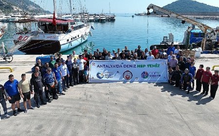 Balıkçı Barınağı’nda deniz dip temizliği