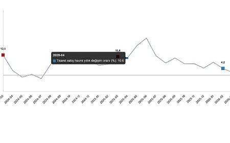 Ticaret Satış Hacim Endeksi, Mart 2026